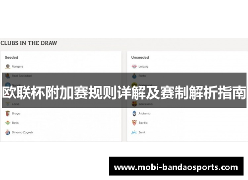 欧联杯附加赛规则详解及赛制解析指南