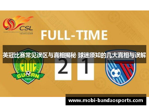 英冠比赛常见误区与真相揭秘 球迷须知的几大真相与误解