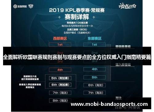 全面解析欧国联赛规则赛制与观赛要点的全方位权威入门指南精要篇