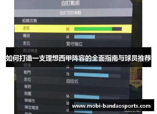 如何打造一支理想西甲阵容的全面指南与球员推荐