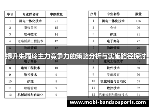 提升朱雨玲主力竞争力的策略分析与实施路径探讨 提升朱雨玲主力竞争力的策略分析与实施路径探讨